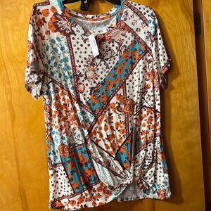 Floral Patchwork Women's Top